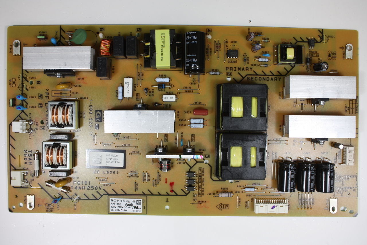 SONY 55" XBR-55X900A 1-474-516-11 Power Supply Board Unit SONY 55" XBR-55X900A 1-474-516-11 Power Supply Board Unit